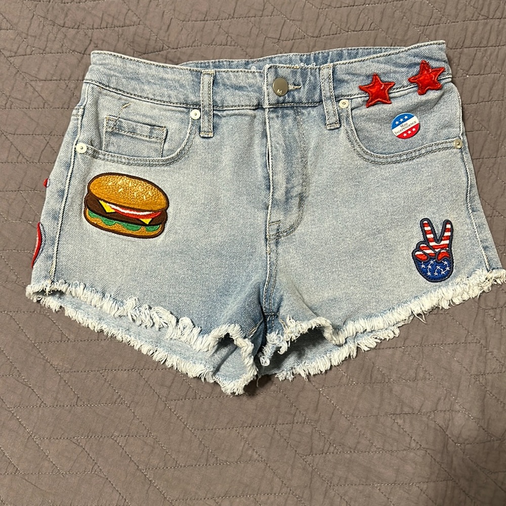 High waisted 4th of July Shorts